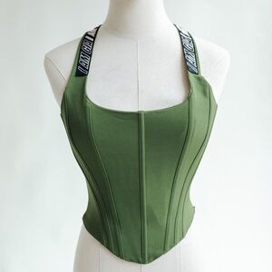 I.AM.GIA Olive Corset Top Size S